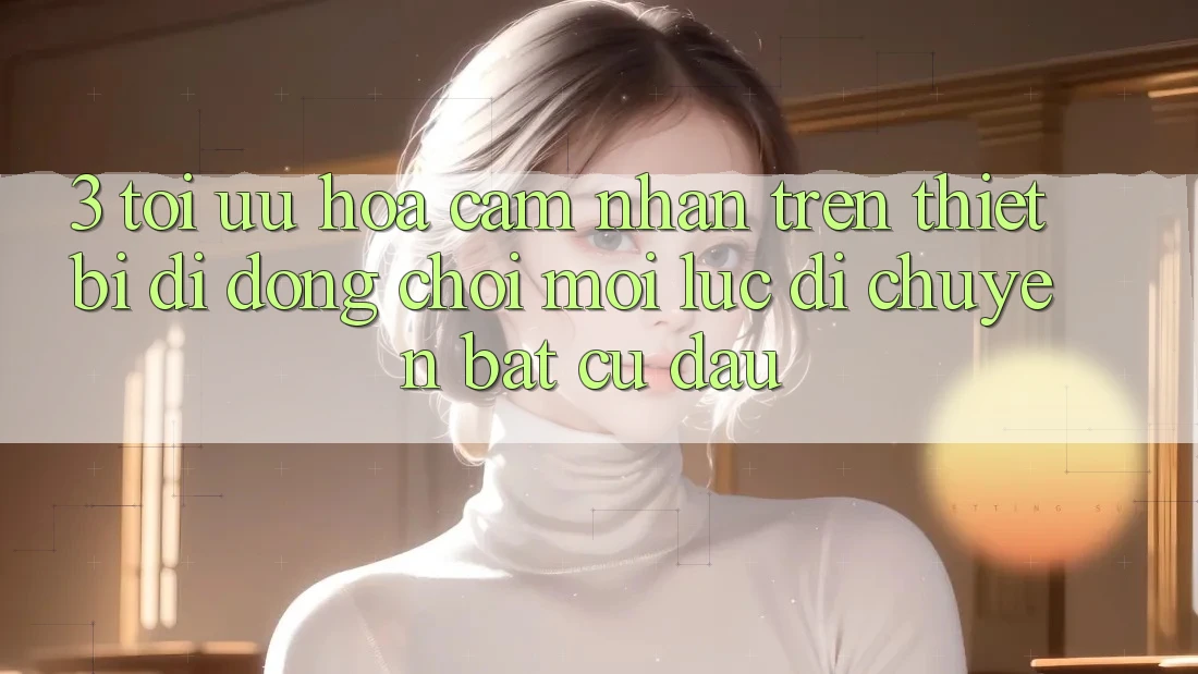 3. Tối Ưu Hóa Cảm nhận Trên Thiết Bị Di Động: Chơi Mọi Lúc, Di chuyển Bất cứ đâu 3. Tối Ưu Hóa Cảm nhận Trên Thiết Bị Di Động: Chơi Mọi Lúc, Di chuyển Bất cứ đâu