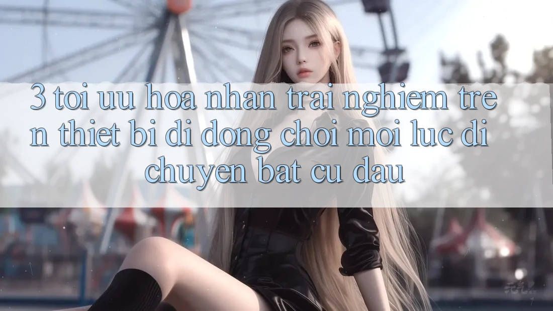 3. Tối Ưu Hóa Nhận trải nghiệm Trên Thiết Bị Di Động: Chơi Mọi Lúc, Di chuyển Bất Cứ Đâu 3. Tối Ưu Hóa Nhận trải nghiệm Trên Thiết Bị Di Động: Chơi Mọi Lúc, Di chuyển Bất Cứ Đâu