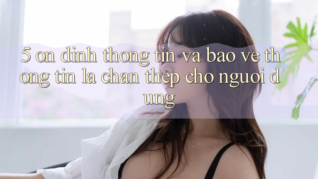 5. Ổn định Thông Tin Và Bảo vệ thông tin: Lá Chắn Thép Cho Người dùng