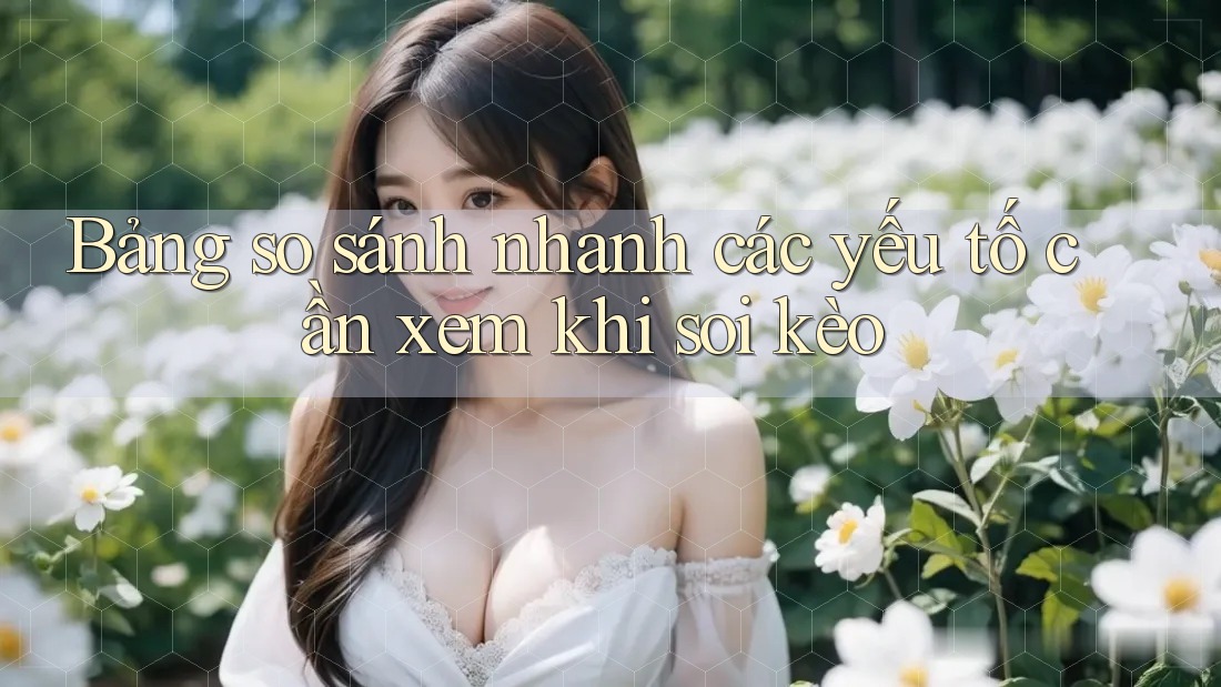 Bảng so sánh nhanh các yếu tố cần xem khi soi kèo