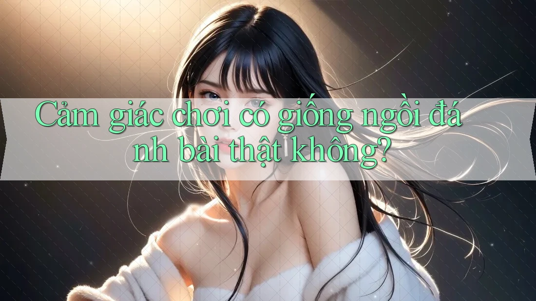Cảm giác chơi có giống ngồi đánh bài thật không?